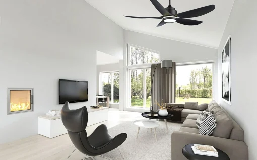 Đèn Quạt trần 5 cánh Benny BF-C52LUX Đèn LED - Màu đen - Hình ảnh 4